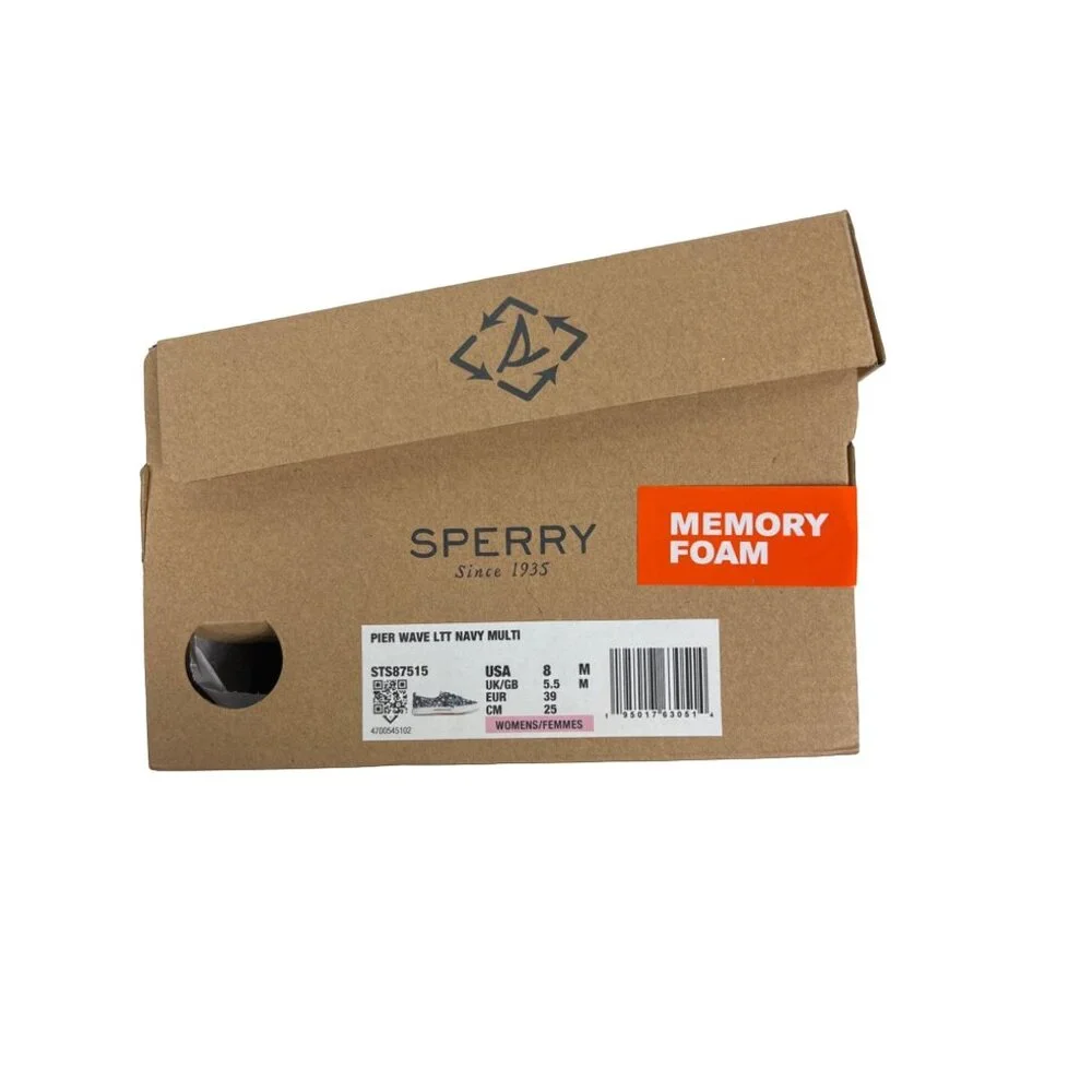 Sperry Sneakers Athletic Shoes Pier Wave LTT Harmony Memory Foam Size 8 Beachy